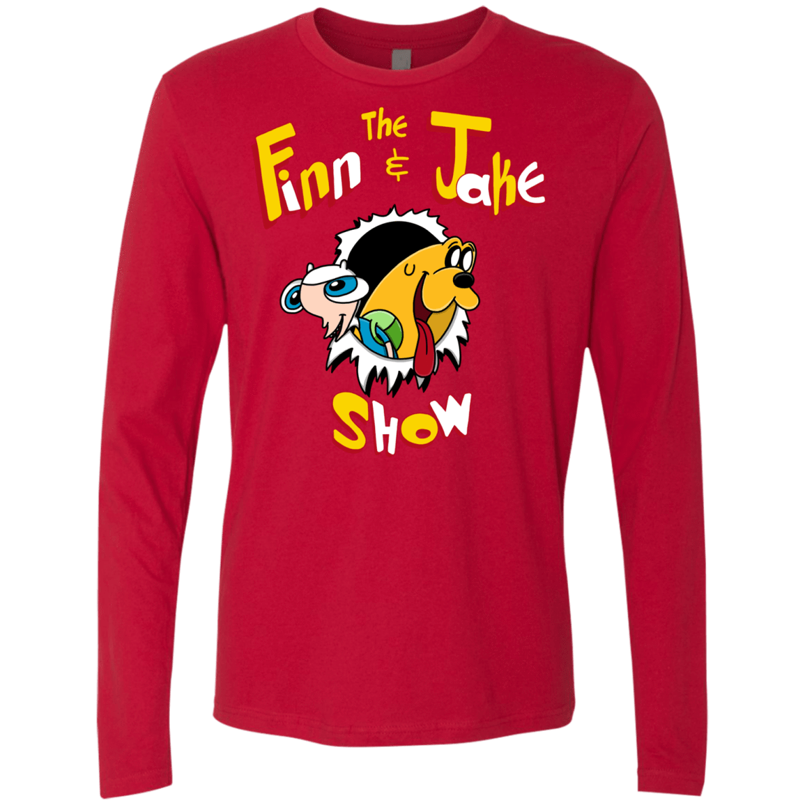 T-Shirts Red / S The Finn and Jake Show Men's Premium Long Sleeve