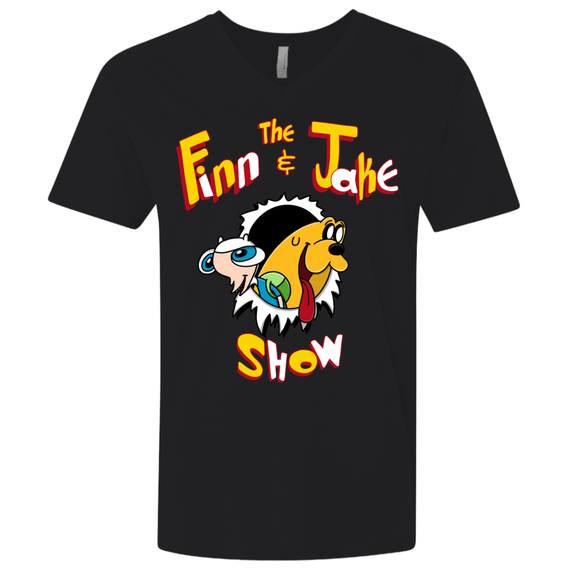 The Finn and Jake Show Men's Premium V-Neck