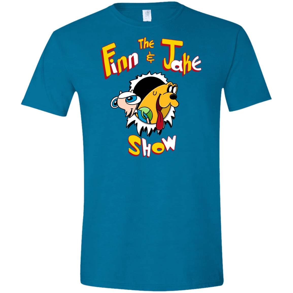 T-Shirts Antique Sapphire / S The Finn and Jake Show Men's Semi-Fitted Softstyle