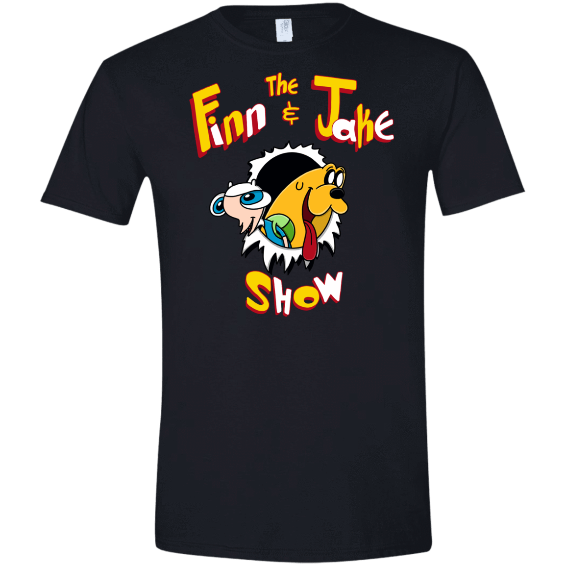 T-Shirts Black / X-Small The Finn and Jake Show Men's Semi-Fitted Softstyle