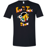 T-Shirts Black / X-Small The Finn and Jake Show Men's Semi-Fitted Softstyle