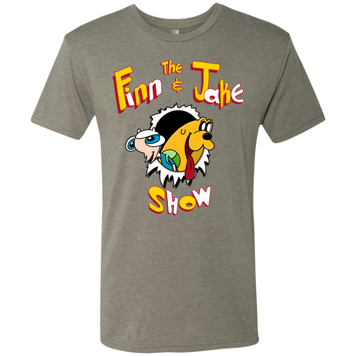 T-Shirts Venetian Grey / S The Finn and Jake Show Men's Triblend T-Shirt