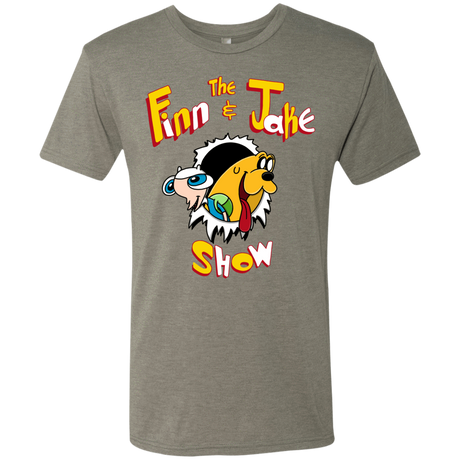 T-Shirts Venetian Grey / S The Finn and Jake Show Men's Triblend T-Shirt