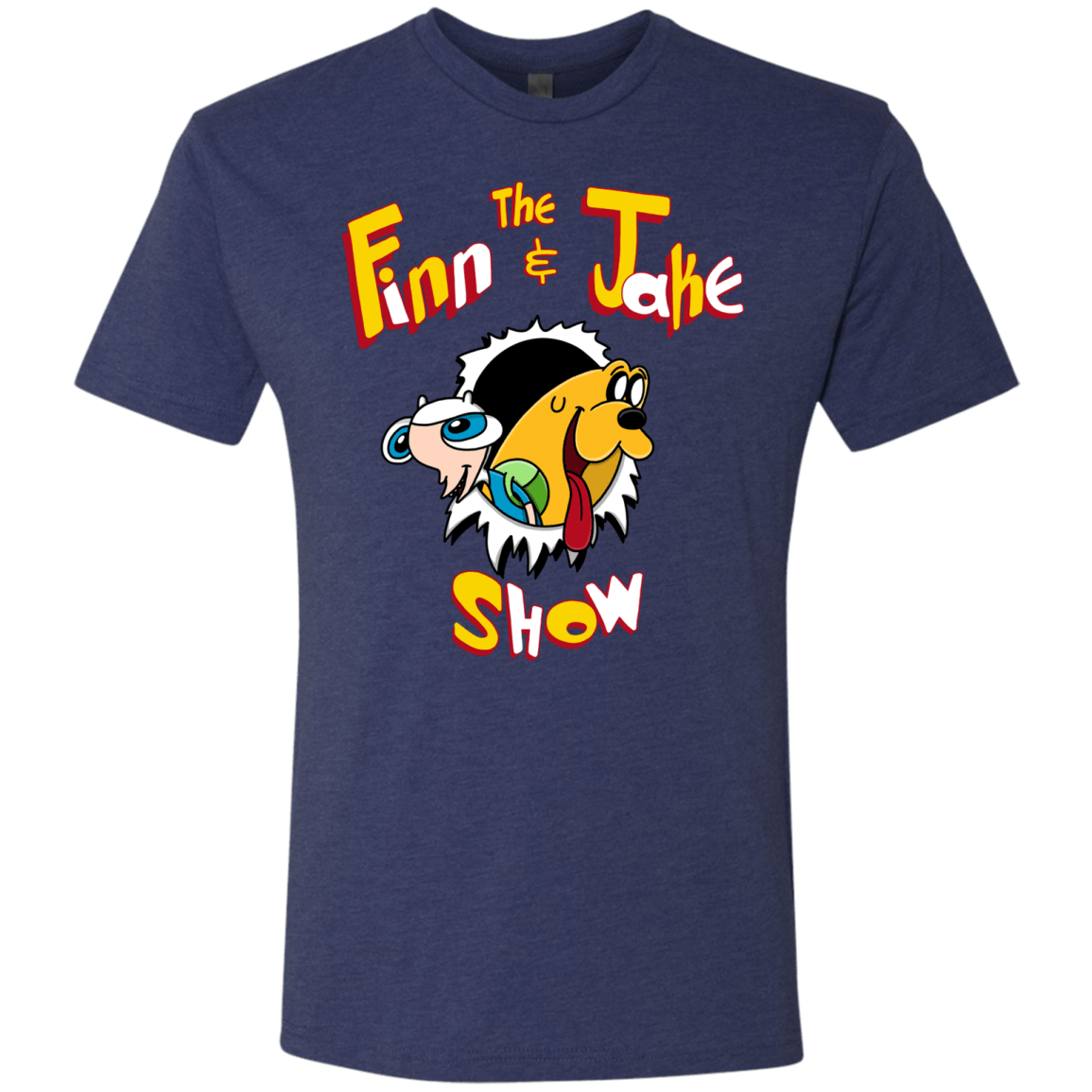 T-Shirts Vintage Navy / S The Finn and Jake Show Men's Triblend T-Shirt