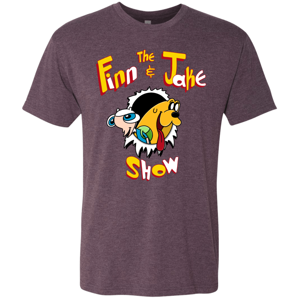 T-Shirts Vintage Purple / S The Finn and Jake Show Men's Triblend T-Shirt