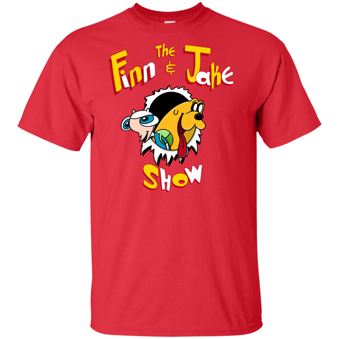 T-Shirts Red / XLT The Finn and Jake Show Tall T-Shirt