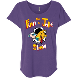 T-Shirts Purple Rush / X-Small The Finn and Jake Show Triblend Dolman Sleeve