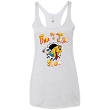 T-Shirts Heather White / X-Small The Finn and Jake Show Women's Triblend Racerback Tank