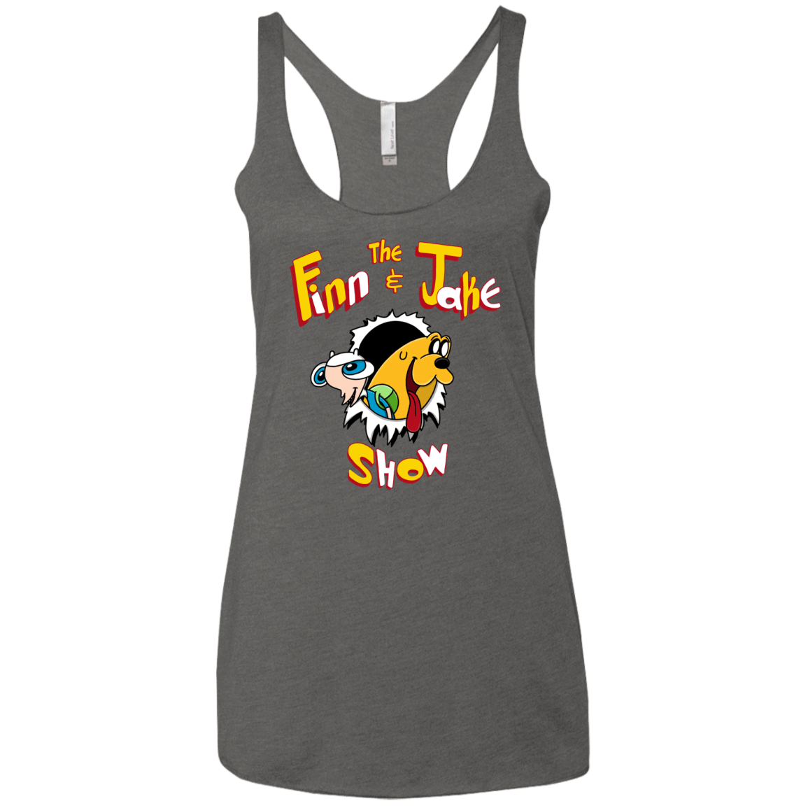T-Shirts Premium Heather / X-Small The Finn and Jake Show Women's Triblend Racerback Tank