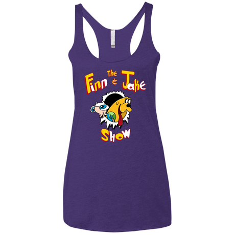 T-Shirts Purple Rush / X-Small The Finn and Jake Show Women's Triblend Racerback Tank