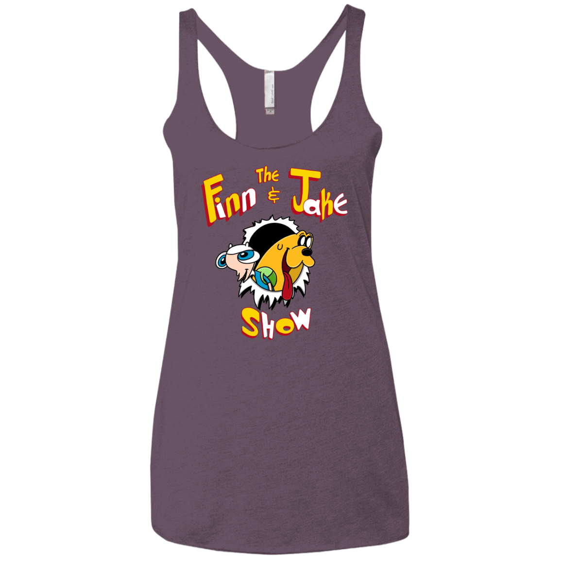 T-Shirts Vintage Purple / X-Small The Finn and Jake Show Women's Triblend Racerback Tank