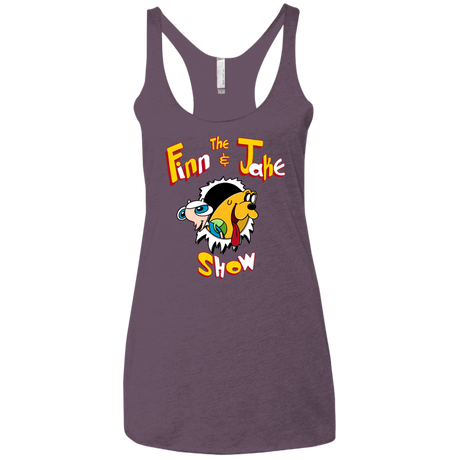 T-Shirts Vintage Purple / X-Small The Finn and Jake Show Women's Triblend Racerback Tank
