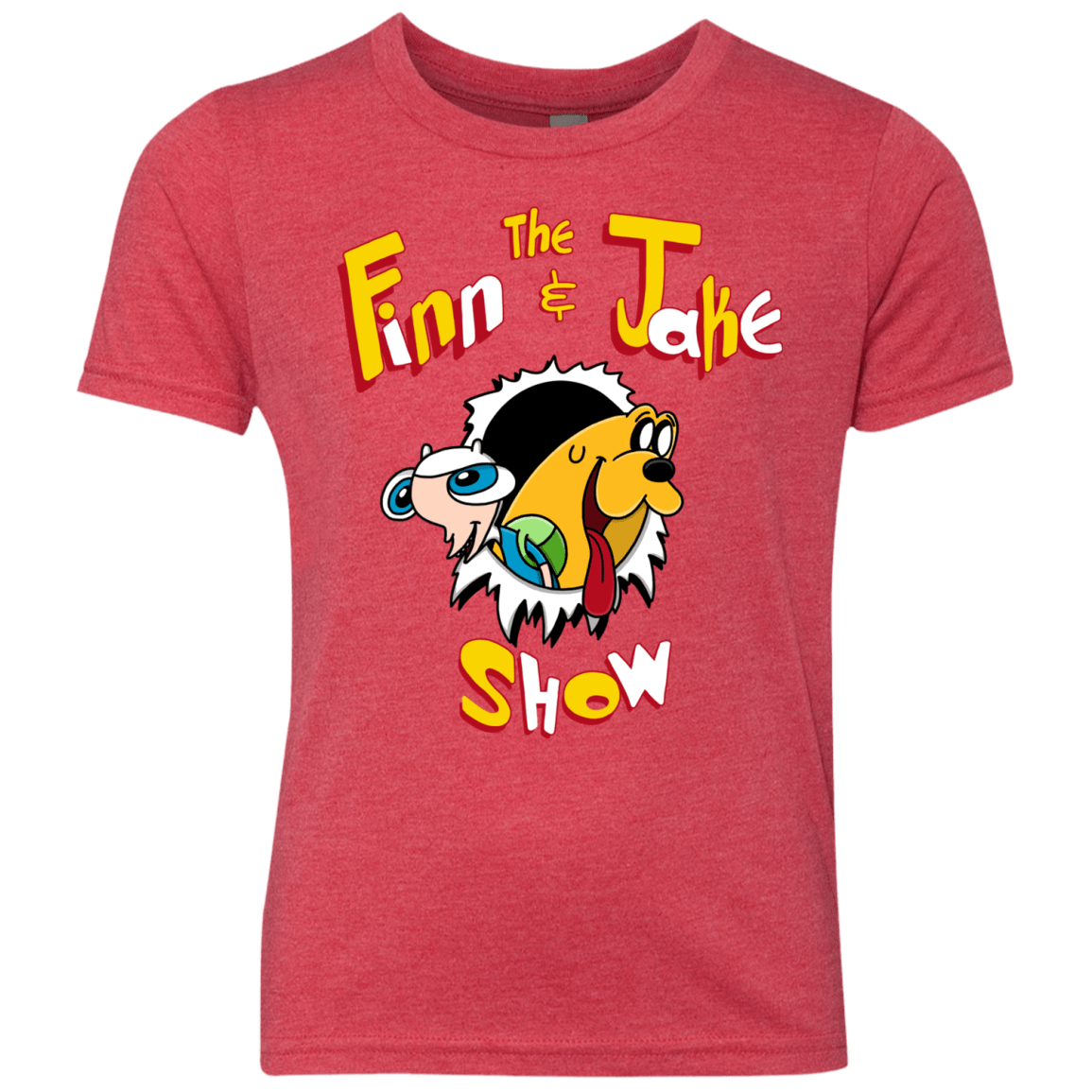 The Finn and Jake Show Youth Triblend T-Shirt