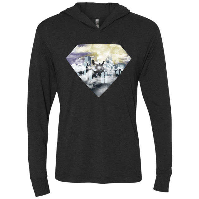 T-Shirts Vintage Black / X-Small The First Hero Triblend Long Sleeve Hoodie Tee