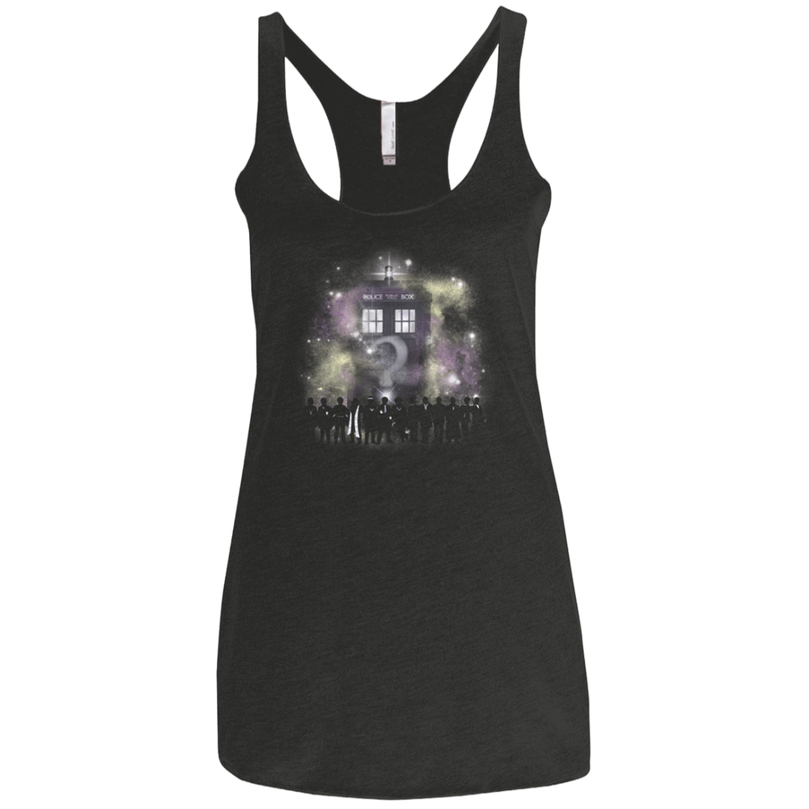 T-Shirts Vintage Black / X-Small THE FIRST QUESTION Women's Triblend Racerback Tank