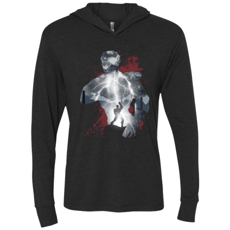 T-Shirts Vintage Black / X-Small The Fist Triblend Long Sleeve Hoodie Tee