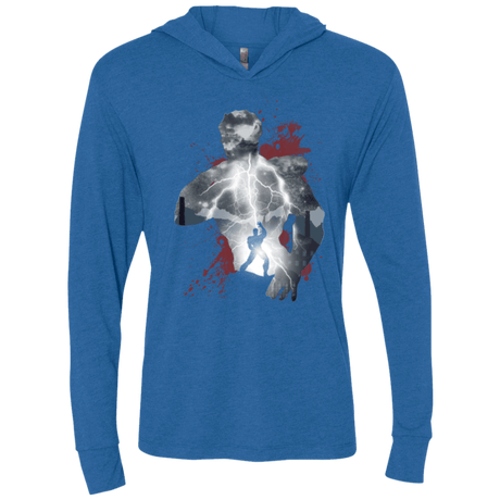 T-Shirts Vintage Royal / X-Small The Fist Triblend Long Sleeve Hoodie Tee