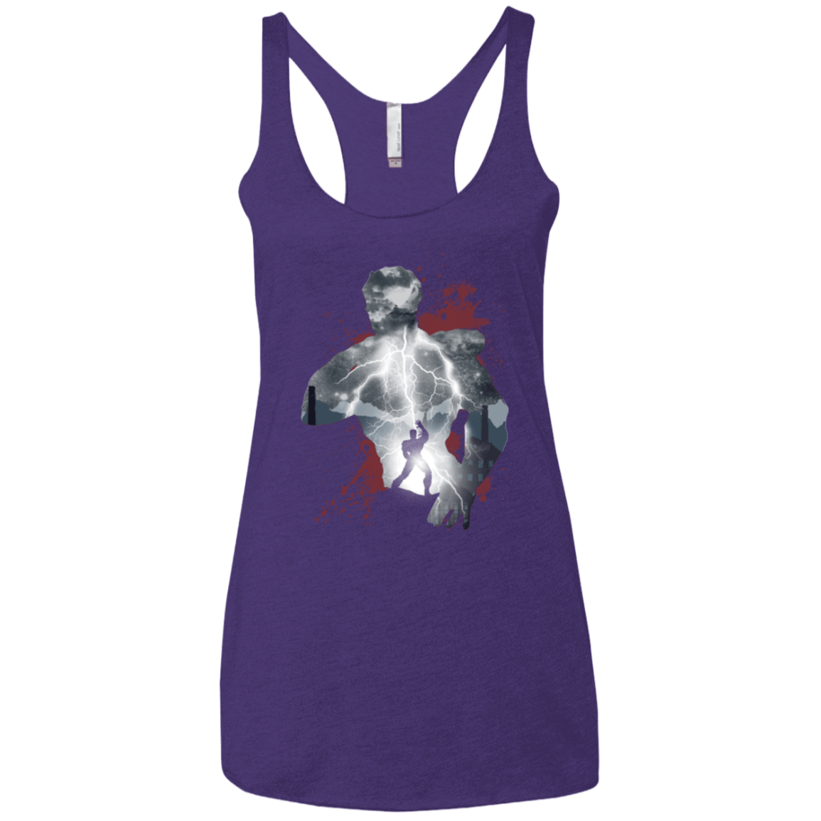 T-Shirts Purple / X-Small The Fist Women's Triblend Racerback Tank