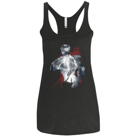T-Shirts Vintage Black / X-Small The Fist Women's Triblend Racerback Tank