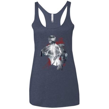 T-Shirts Vintage Navy / X-Small The Fist Women's Triblend Racerback Tank