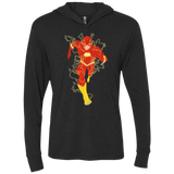 T-Shirts Vintage Black / X-Small The Flash Triblend Long Sleeve Hoodie Tee