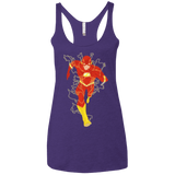 T-Shirts Purple / X-Small The Flash Women's Triblend Racerback Tank
