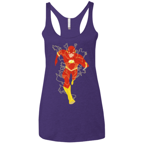 T-Shirts Purple / X-Small The Flash Women's Triblend Racerback Tank