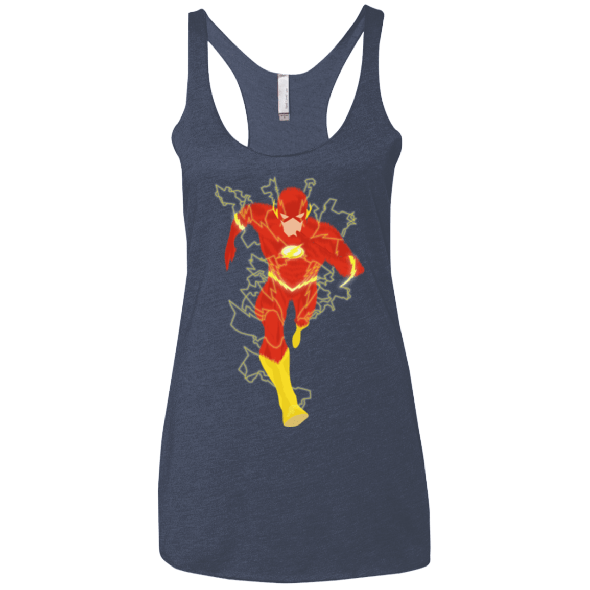 T-Shirts Vintage Navy / X-Small The Flash Women's Triblend Racerback Tank