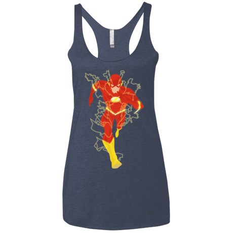 T-Shirts Vintage Navy / X-Small The Flash Women's Triblend Racerback Tank