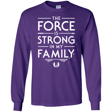 T-Shirts Purple / S The Force is Strong in my Family Men's Long Sleeve T-Shirt