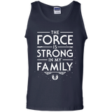 T-Shirts Navy / S The Force is Strong in my Family Men's Tank Top