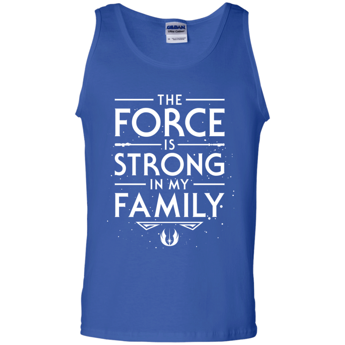 T-Shirts Royal / S The Force is Strong in my Family Men's Tank Top