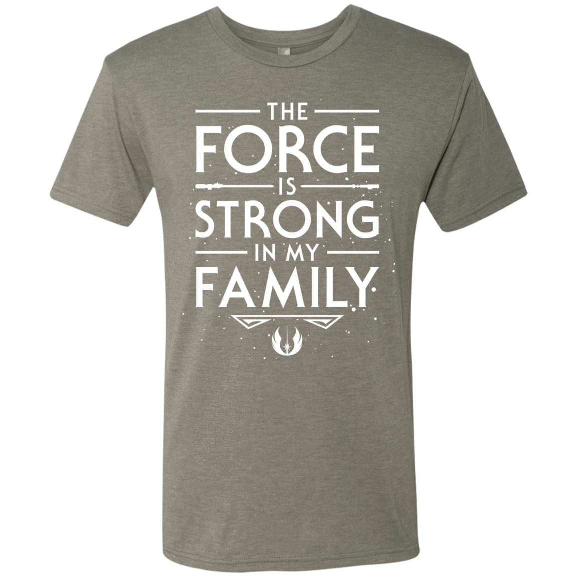 T-Shirts Venetian Grey / S The Force is Strong in my Family Men's Triblend T-Shirt
