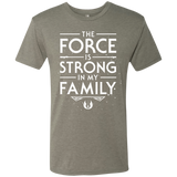 T-Shirts Venetian Grey / S The Force is Strong in my Family Men's Triblend T-Shirt