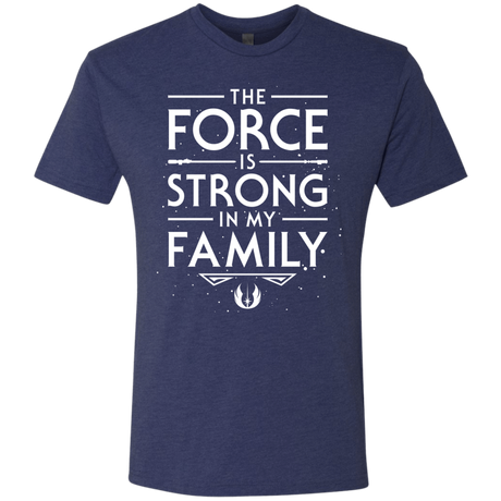 T-Shirts Vintage Navy / S The Force is Strong in my Family Men's Triblend T-Shirt