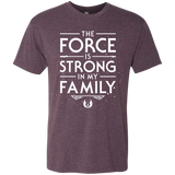 T-Shirts Vintage Purple / S The Force is Strong in my Family Men's Triblend T-Shirt