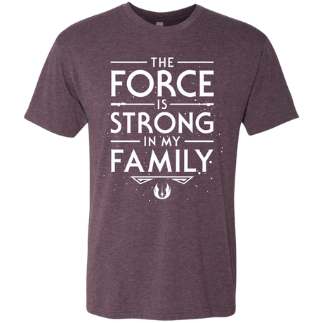 T-Shirts Vintage Purple / S The Force is Strong in my Family Men's Triblend T-Shirt
