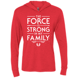 The Force is Strong in my Family Triblend Long Sleeve Hoodie Tee