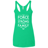 The Force is Strong in my Family Women's Triblend Racerback Tank