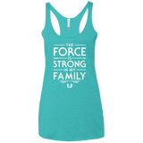 The Force is Strong in my Family Women's Triblend Racerback Tank