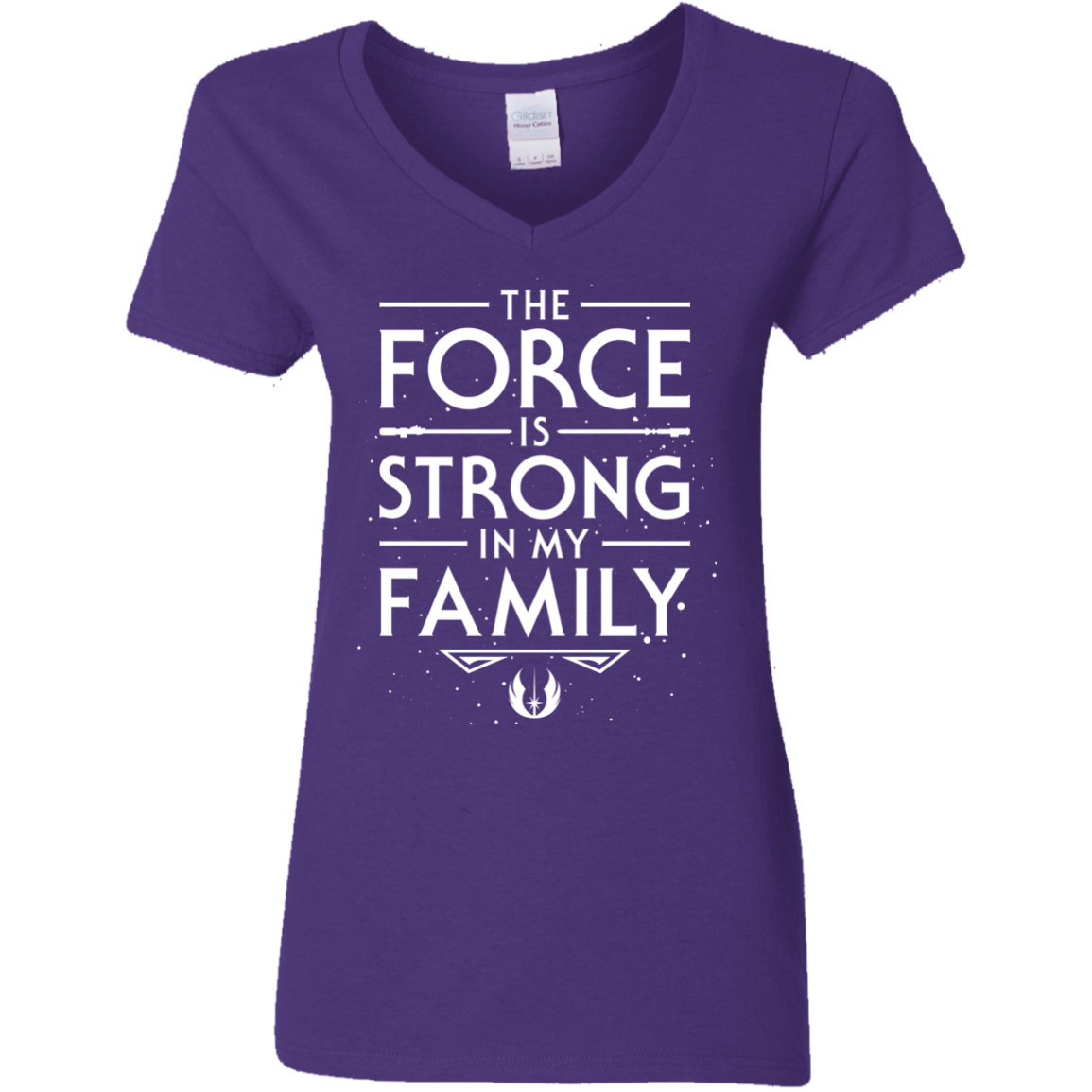The Force is Strong in my Family Women's V-Neck T-Shirt