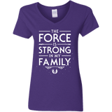 The Force is Strong in my Family Women's V-Neck T-Shirt