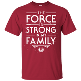 T-Shirts Cardinal / YXS The Force is Strong in my Family Youth T-Shirt