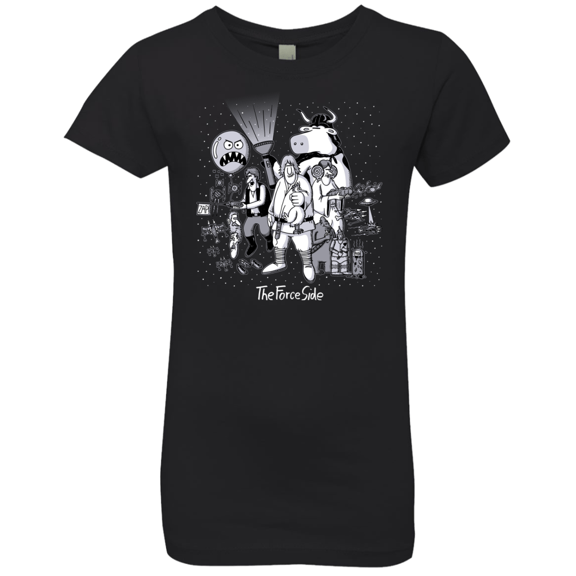 T-Shirts Black / YXS The Force Side Girls Premium T-Shirt