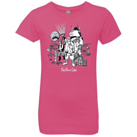 T-Shirts Hot Pink / YXS The Force Side Girls Premium T-Shirt