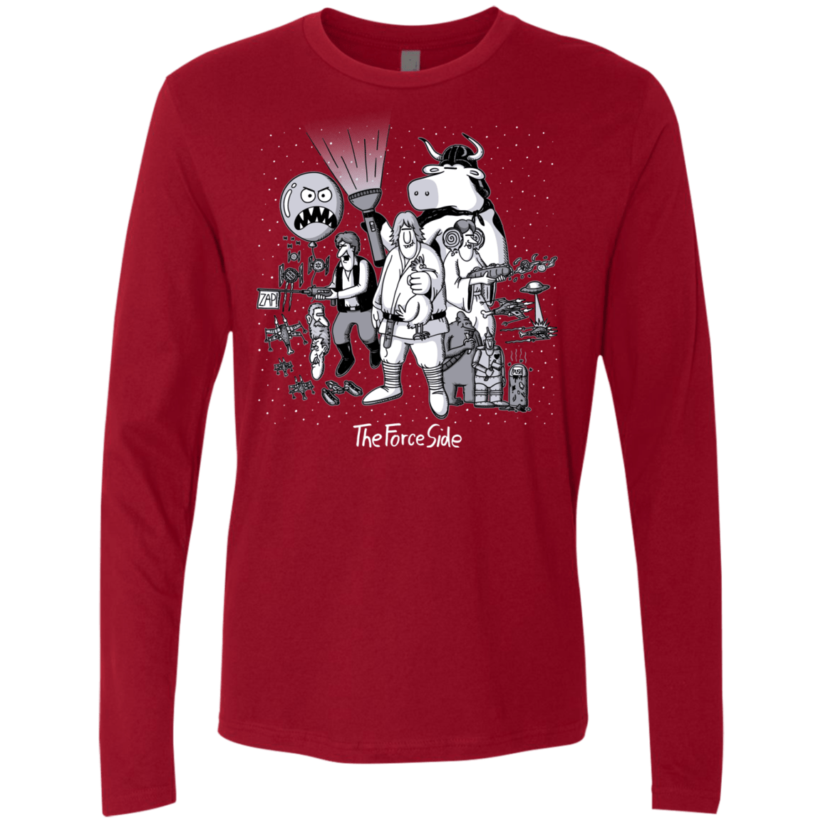 T-Shirts Cardinal / Small The Force Side Men's Premium Long Sleeve