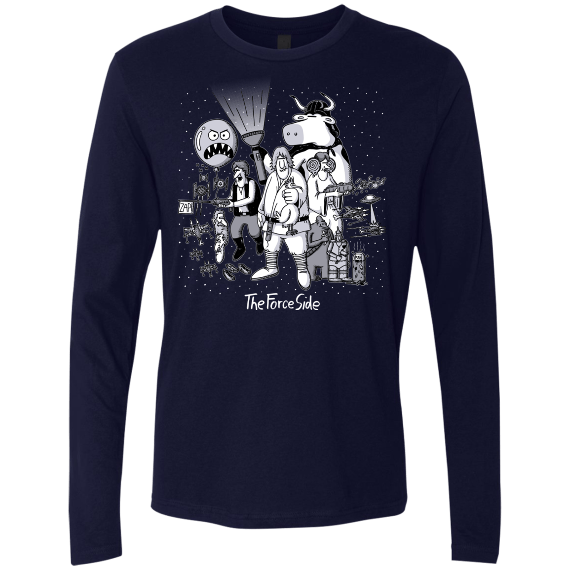 T-Shirts Midnight Navy / Small The Force Side Men's Premium Long Sleeve