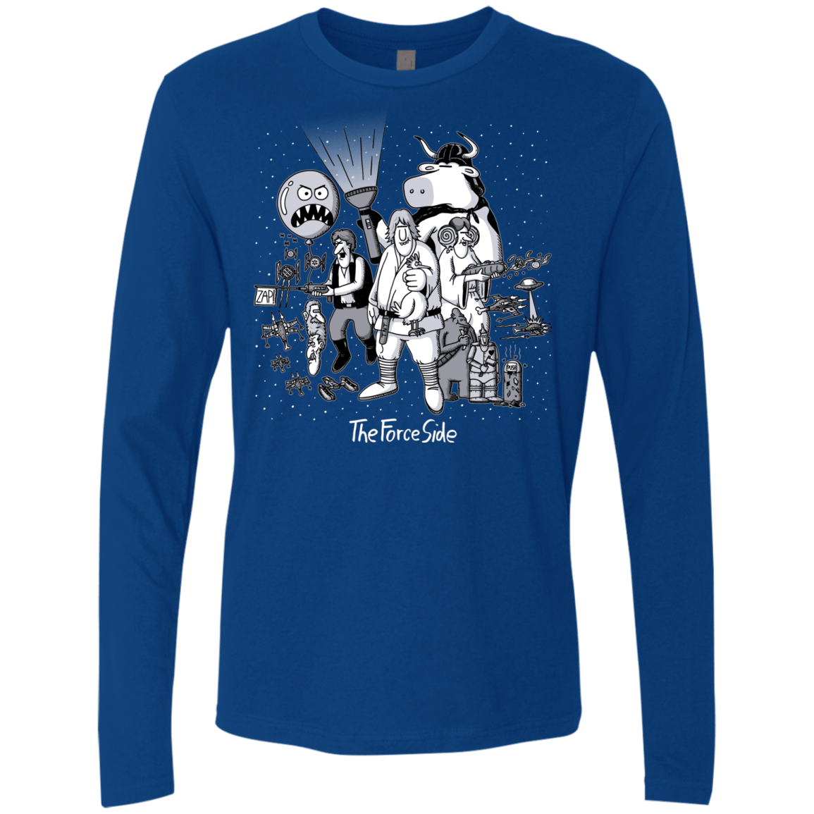 T-Shirts Royal / Small The Force Side Men's Premium Long Sleeve