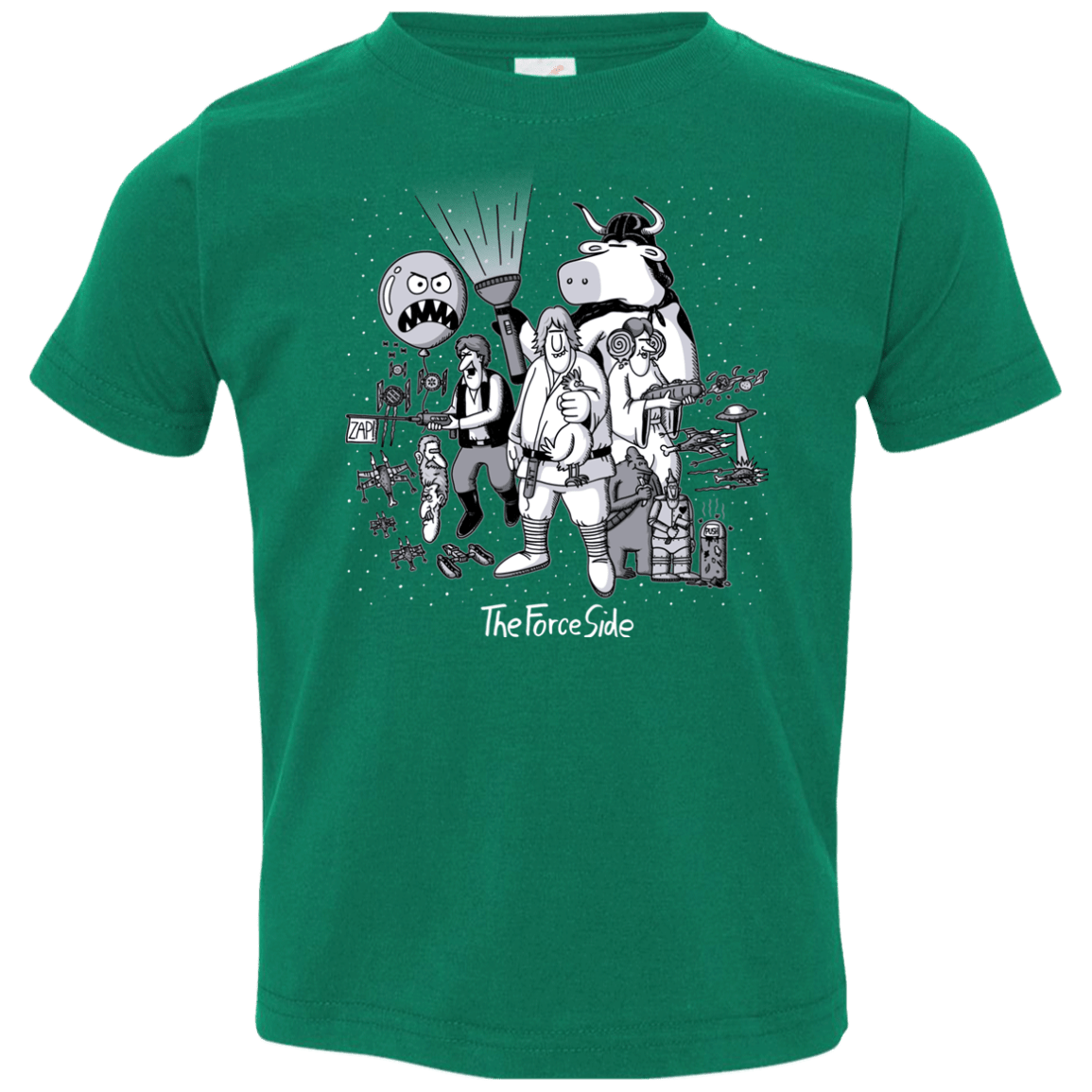 T-Shirts Kelly / 2T The Force Side Toddler Premium T-Shirt