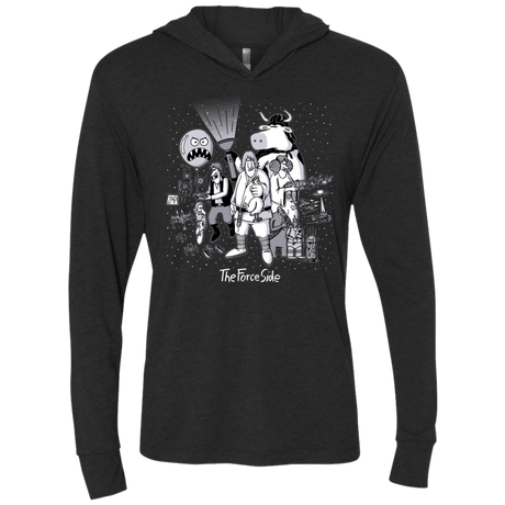 T-Shirts Vintage Black / X-Small The Force Side Triblend Long Sleeve Hoodie Tee